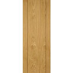 Vision Flush Internal Oak Door with Walnut Inlay (pre-finished)